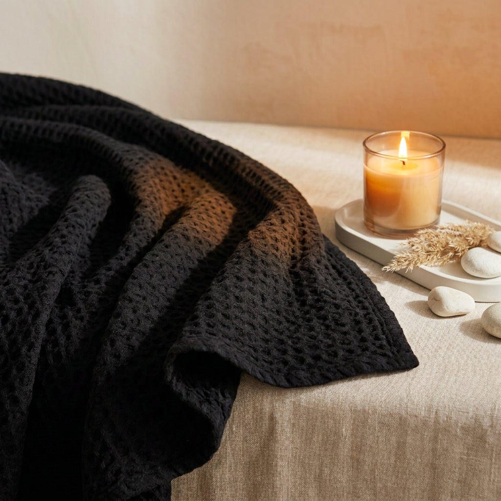Waffle Bubble Throw Blanket