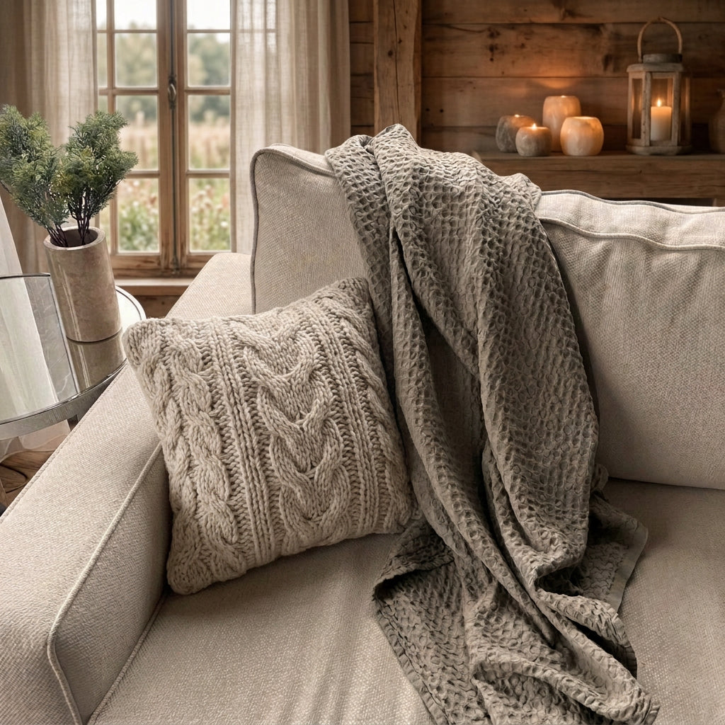 Waffle Bubble Throw Blanket
