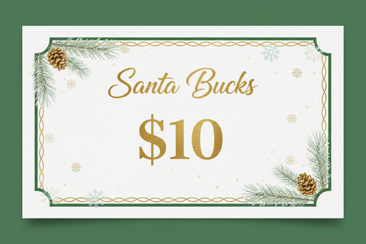 for the wording please only leave Santa Bicks and $10